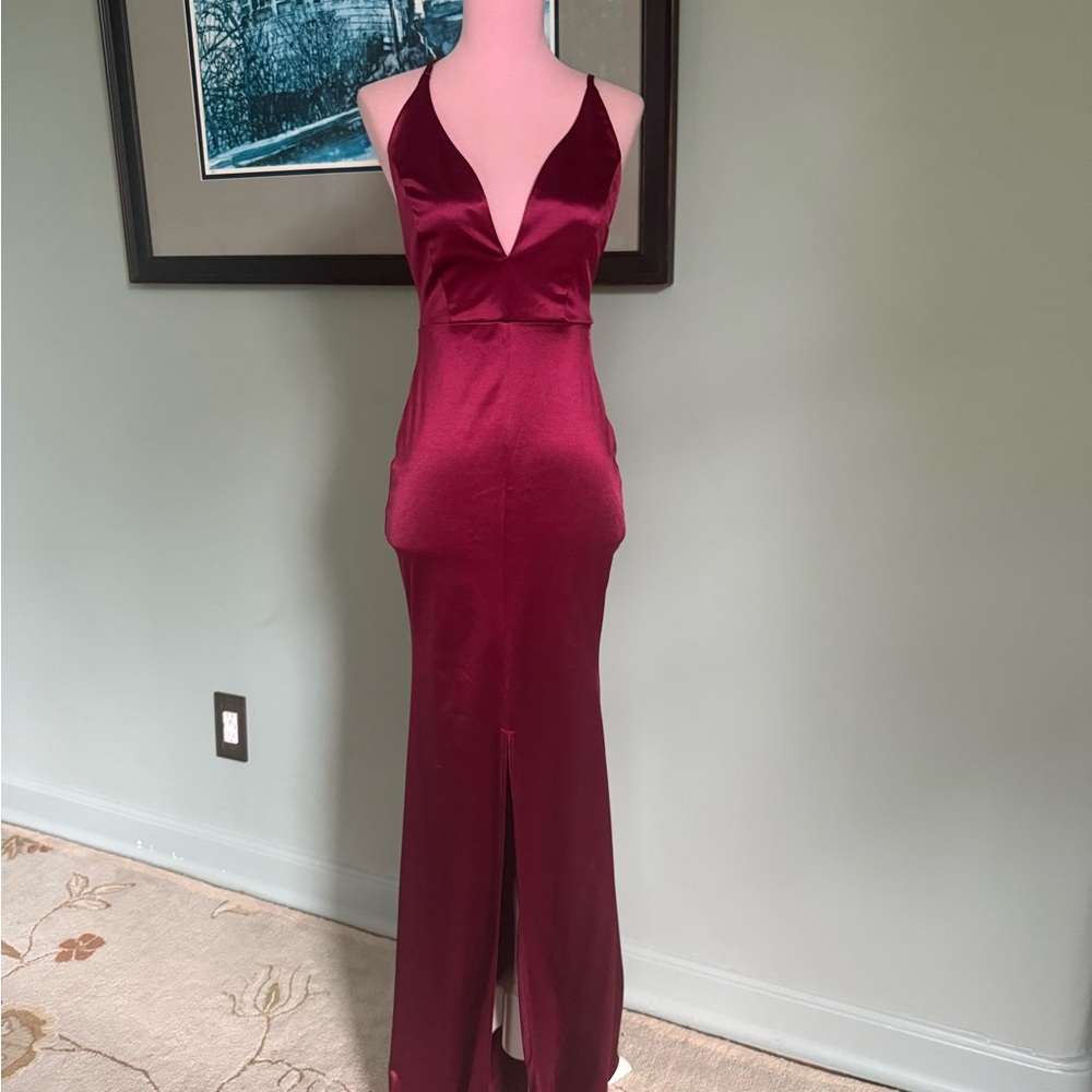 Windsor Y2K Prom Dress Satin Maxi Dress Bodycon Long Dress XS Xsmall